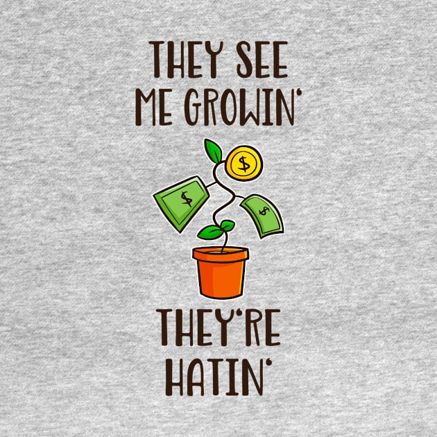 Growth Hustle Finance Money Tree Investing by Foxxy Merch